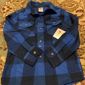 Child’s 4T blue flannel plaid shirt